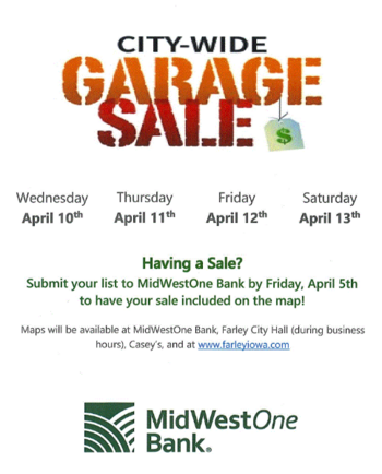 Linked image to City Wide Garage Sales